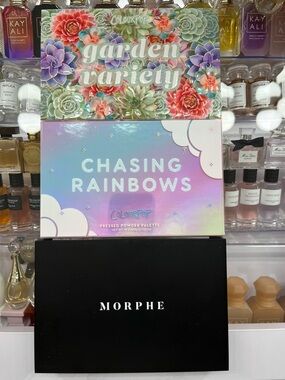 Morphe 15 S, ColourPop Chasing Rainbows & Garden Variety Eyeshadow Palette.